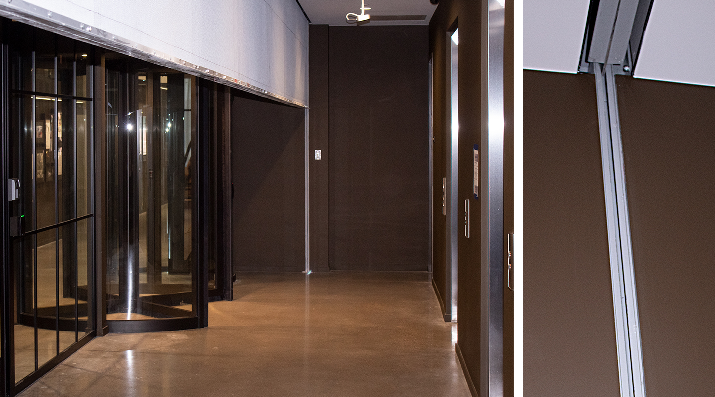 The D400 requires significantly less head room and much lower profile side guides.